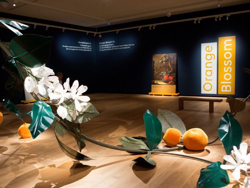 Paleis Het Loo, Tentoonstelling, Artwork, Meesterwerk, Verbouwing, Beeld, Beeldpresentatie, Phototex behang, Behang, Roughmark folie, Folie