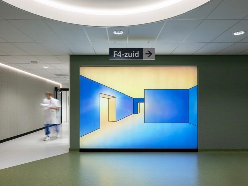 Popel Coumou, Lichtkunstwerk, kunstwerk, artwork, Amsterdam, Ziekenhuis, UMC kunst, Technische uitdaging, Licht, Lichtsterkte