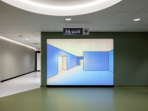 Popel Coumou, Lichtkunstwerk, kunstwerk, artwork, Amsterdam, Ziekenhuis, UMC kunst, Technische uitdaging, Licht, Lichtsterkte