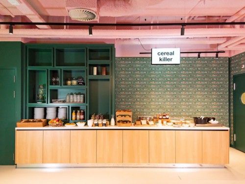 Conscious Hotel Vondelpark, Amsterdam, behang, wandbekleding, interieur, hotel, illustratie, kunst