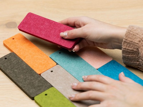 wandbekleding, acoustic wall, wanddecoratie, akoestische wandbekleding, PET-felt, akoestisch PET-vilt, akoestische fotowand