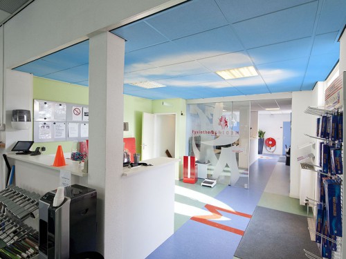 Iwaarden Interior - Plafonddecoratie met print op plafondplaten, ceiling graphics