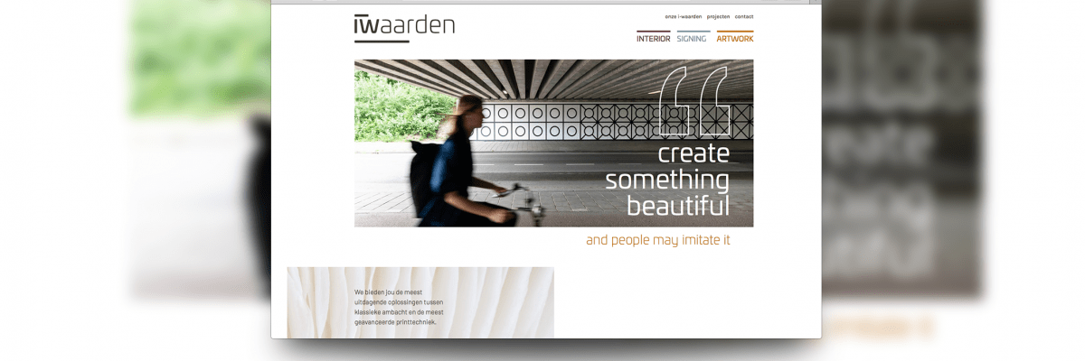 nieuwe website iwaarden